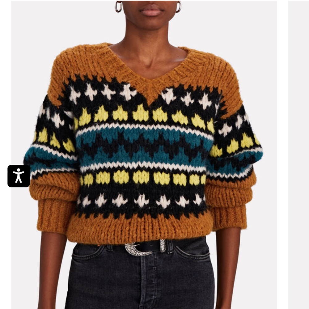 Re/done fair isle sweater
